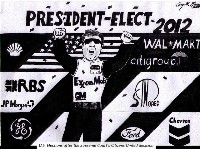 Cartoon Election 2012 Corporations