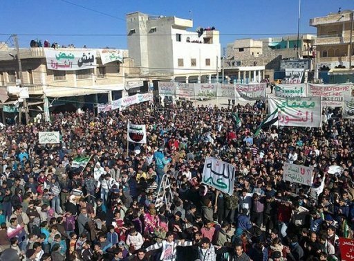 Syria Protest Thousands