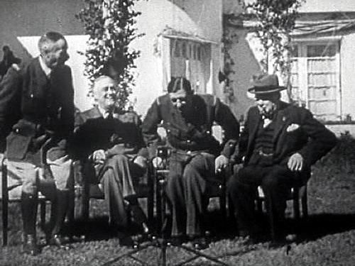 Left to Right: Roosevelt, de Gaulle and Churchill