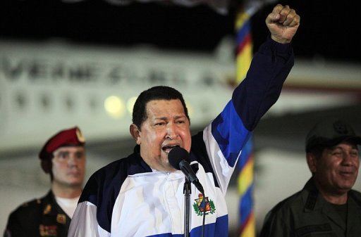 Chavez Upon Return From Cuba