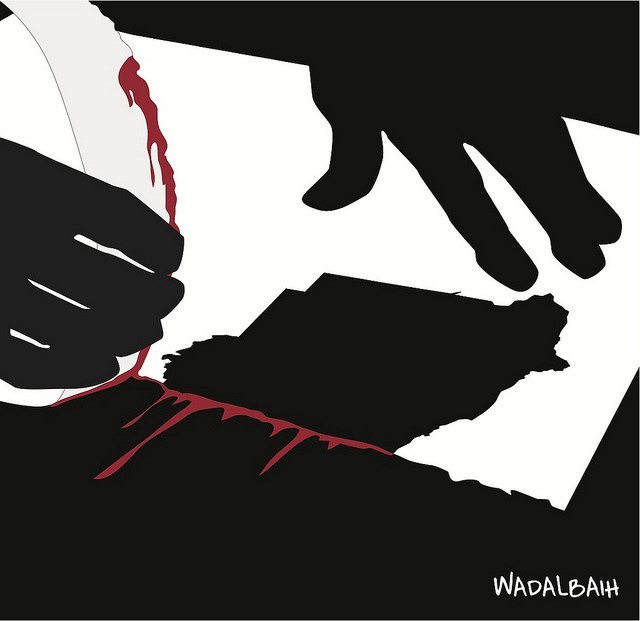 Sudan Cartoon Paper Country Ripped Half Bloody