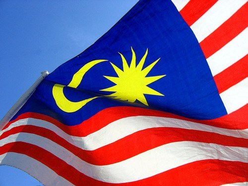 Malaysia Flag Up Close