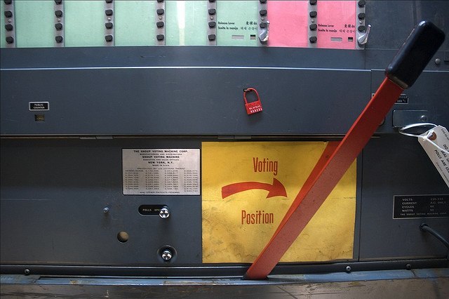 Voting Booth Lever