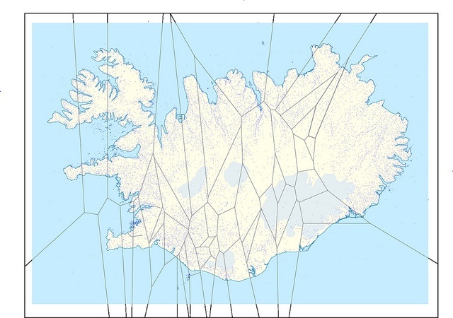 Map of Iceland Constitution Rewrite