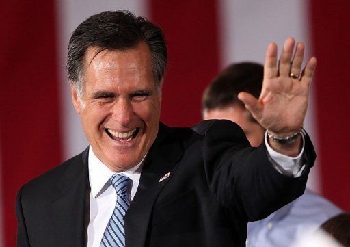 Romney Happy Waving Catholic Voters