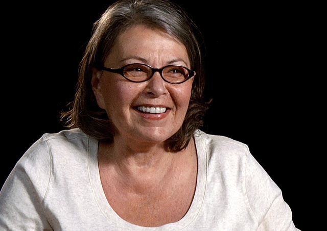Roseanne Barr giving an interview in the 2010 documentary, I Am Comic