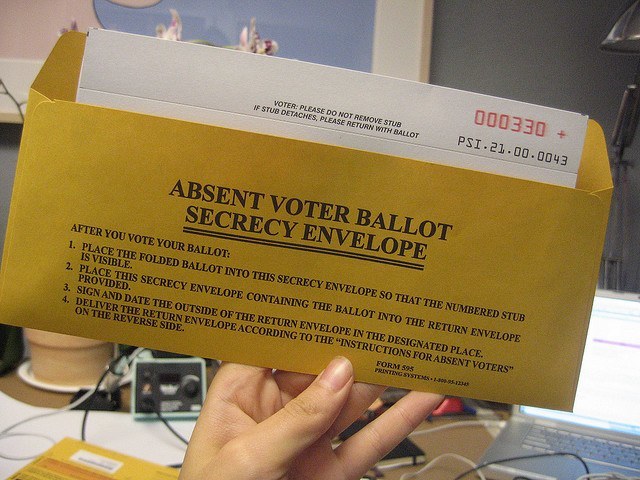 Military Voting Absentee Ballot Envelope