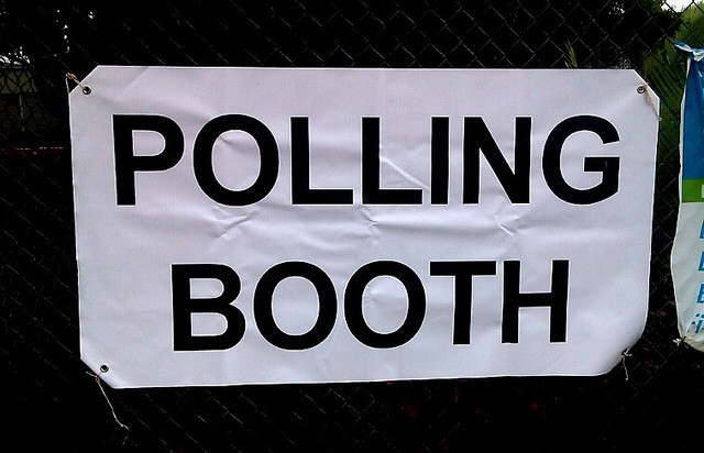 Polling Booth Vote Sign