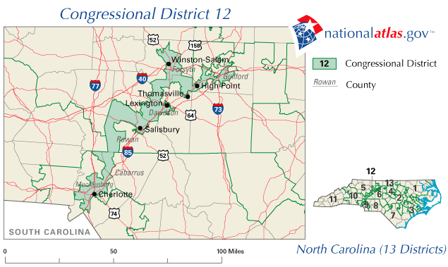 Map NC Redistricting Example Problem
