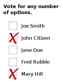 Approval Voting Example