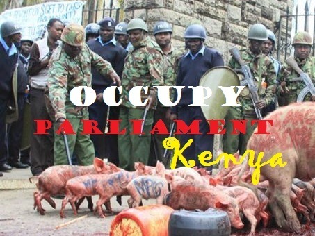 Kenya Occupy Parliament graphic