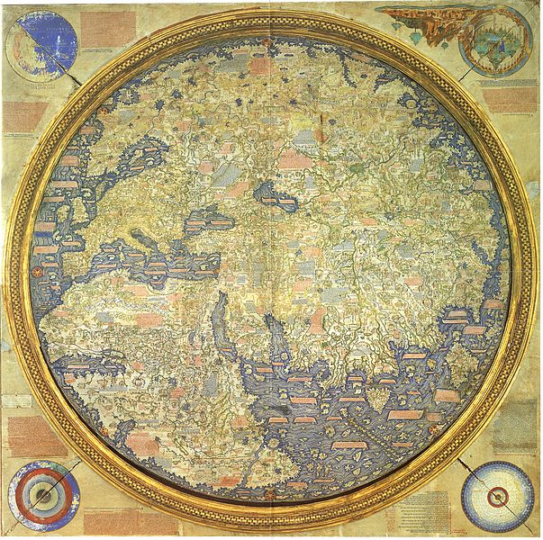 Inverted map of Fra Mauro (1460)