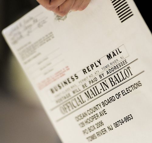 NJ vote by mail envelope