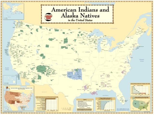 Native American tribal lands in the US