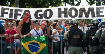 Brazil Soccer Support for Protests World Cup