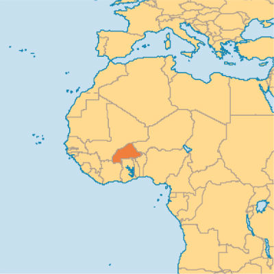 Burkina Faso Black Spring Movement Map