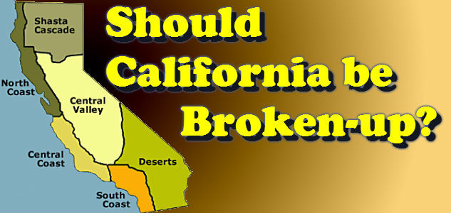 Break California Into Pieces Regions States