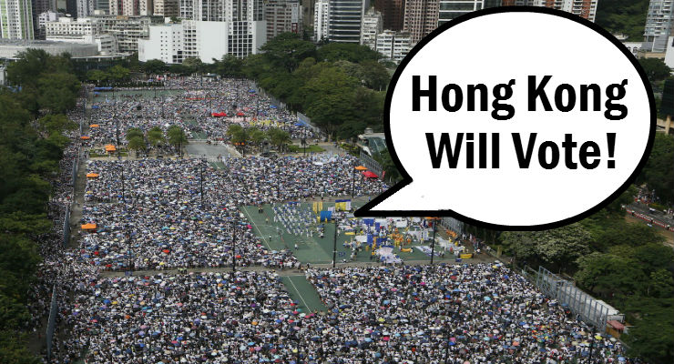 China Hong Kong Business District Protest