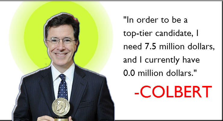 Colbert nominates himself