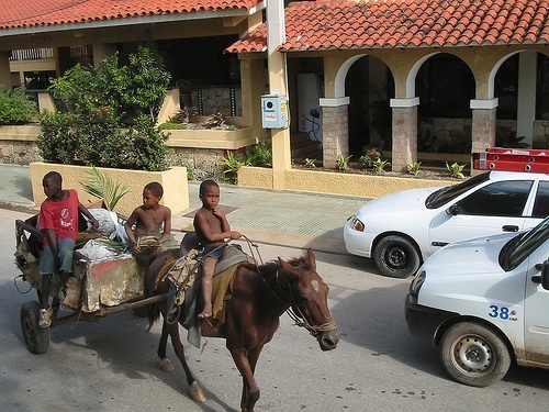 Poverty and luxury can live side by side in the Dominican Republic
