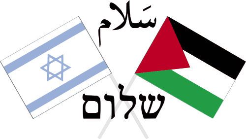 Israel and Democracy Israel Palestine Peace Graphic W Hebrew Arabic Word