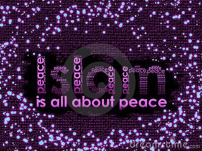 Islam is all about peace graphic