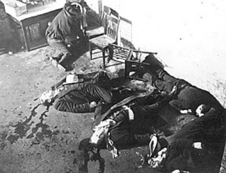 st valentines day massacre photo of crime scene