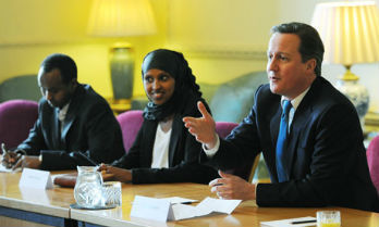 David Cameron PM British-Trained Somaliland police unit