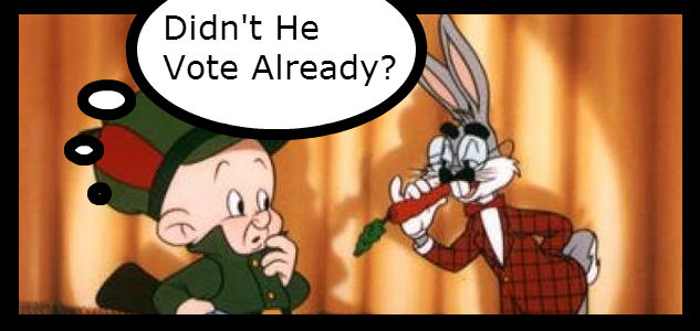 Proof-of-Citizenship Voting Requirement Elmer Fudd Bugs bunny Vote.jpg