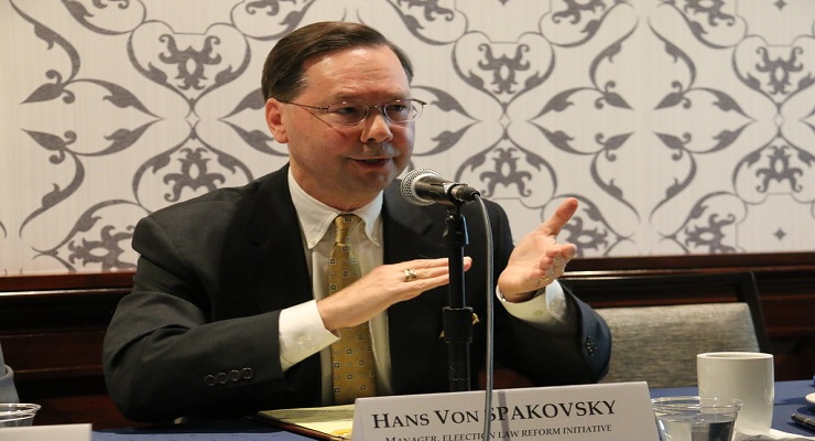 Spakovsky's GOP-friendly campaign: States should adopt anti-immigrant redistricting change