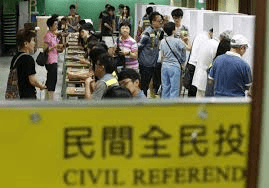 Hong Kong citizens vote independence in referendum