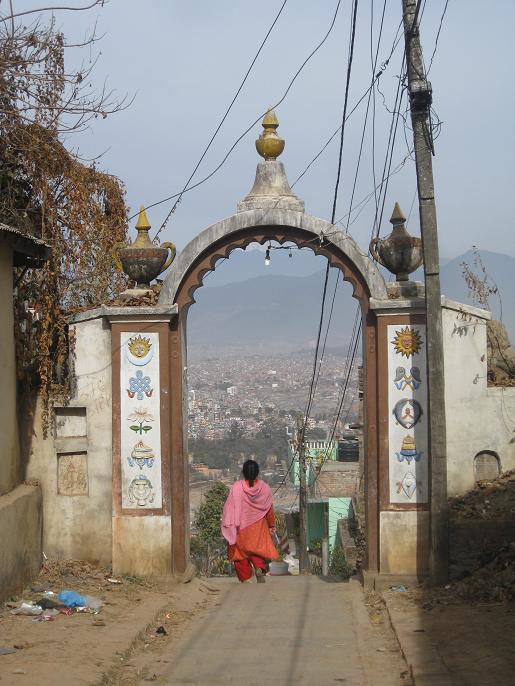 Temple Hill View, Kathmandu by Scott Mansfield:
