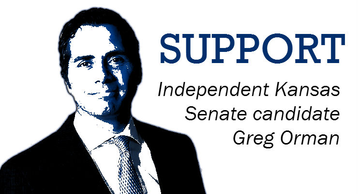 Kansas independent Senate candidate Greg Orman