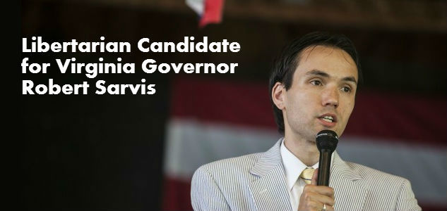 Robert Sarvis Libertarian candidate for Virginia governor 