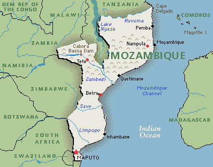 talks move forward Mozambique Map