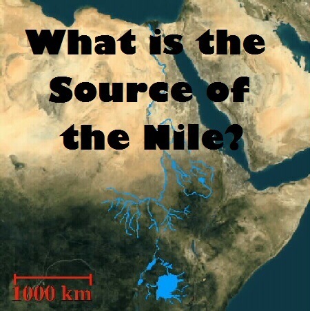 source of Nile river Ethiopia and Egypt graphic