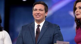 Republican Governor Ron DeSantis to illustrate the story