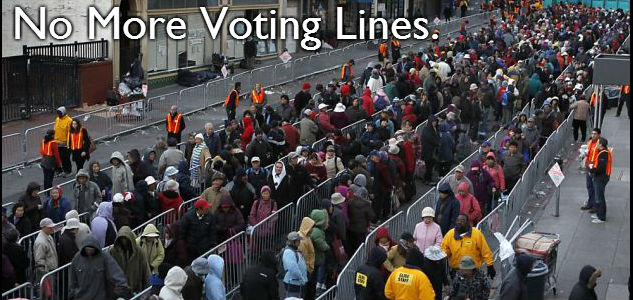 Shorter Voting Lines Early Voting Meeting Obstacles