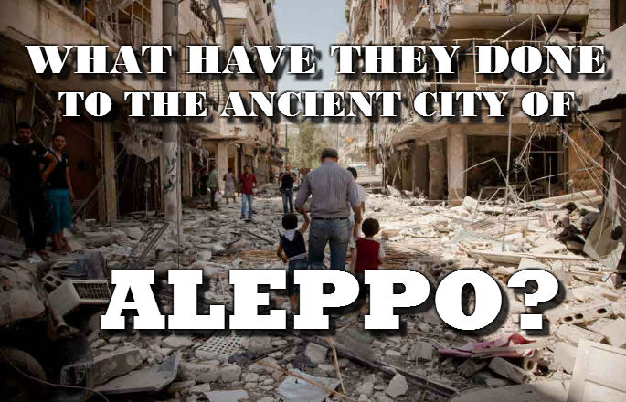 Syrian Revolution Opponents Aleppo Destruction