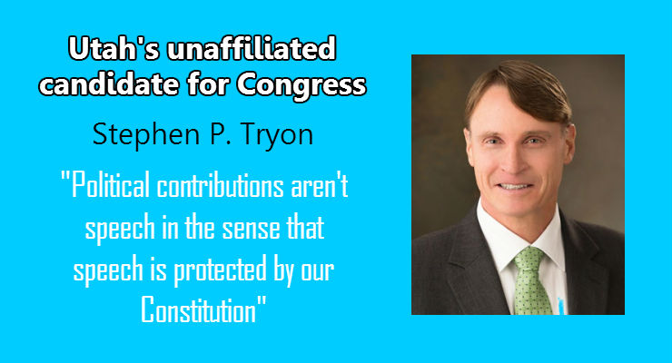 Tryon for Congress as Utah Independent