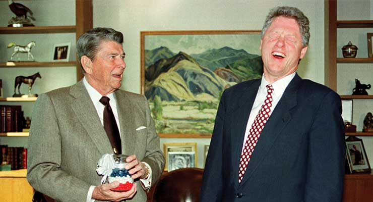 Reagan and Clinton