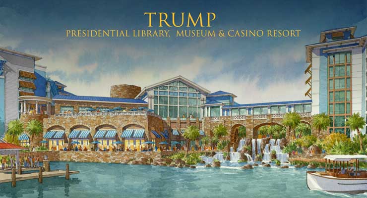 The Trump Presidential Library and Casino