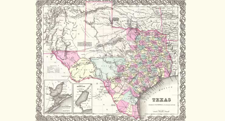 Redrawn Texas Congressional Map