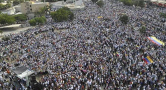 Opposition Protesters Fill Streets of Venezuelan Capital