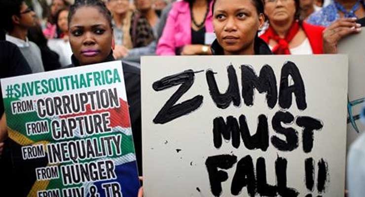 Zuma Departs South Africa