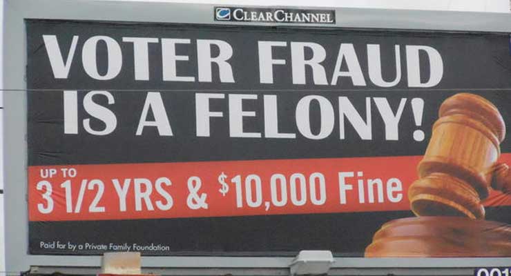 Voter Fraud Not Real Problem
