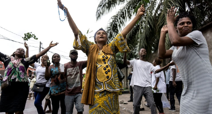DR Congo protesters