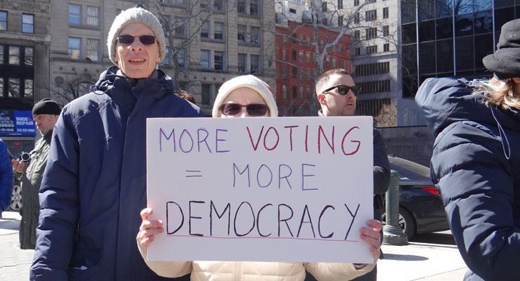 Rally for Early Voting in NY State