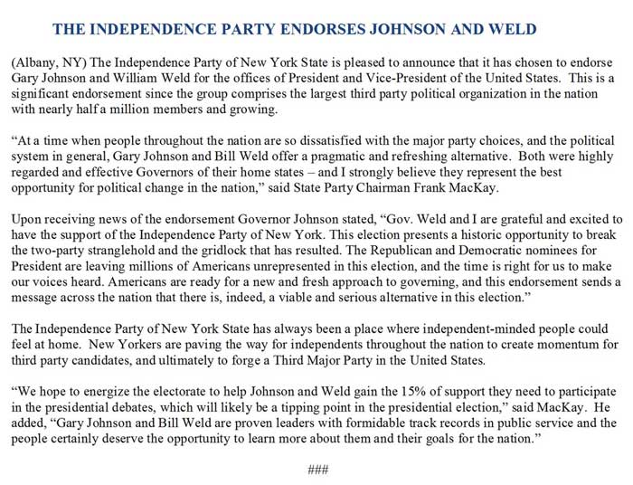NY Independence Party