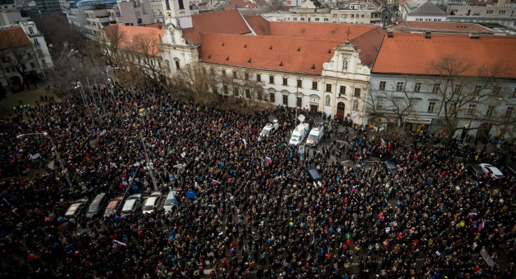 Slovak protesters